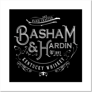 Basham & Hardin Kentucky Whiskey Logo by David Basham Posters and Art